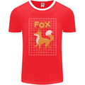 Anatomy of a Fox Funny Foxes Mens Ringer T-Shirt FotL Red/White