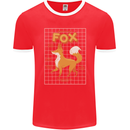 Anatomy of a Fox Funny Foxes Mens Ringer T-Shirt FotL Red/White