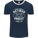 This Is What a Retired Priest Looks Like Mens Ringer T-Shirt FotL Navy Blue/White