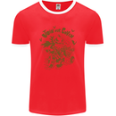 Join Our Coven Funny Halloween Pumpkin Mens Ringer T-Shirt FotL Red/White