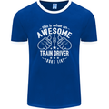 An Awesome Train Driver Looks Like Mens Ringer T-Shirt FotL Royal Blue/White