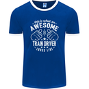An Awesome Train Driver Looks Like Mens Ringer T-Shirt FotL Royal Blue/White
