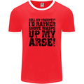 Sell My Trumpet? Funny Music Brass Mens Ringer T-Shirt FotL Red/White