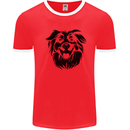 Australian Sheepdog Dogs Mens Ringer T-Shirt Red/White