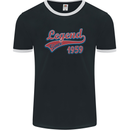 Legend Since 64th Birthday 1959 Mens Ringer T-Shirt FotL Black/White