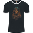 Mystical Mummy Egyptian Demon Fantasy Mens Ringer T-Shirt FotL Black/White