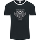Built for Speed Biker Motorcycles Motorbike Mens Ringer T-Shirt FotL Black/White