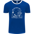 Climate Change Keep the Planet Clean Funny Mens Ringer T-Shirt FotL Royal Blue/White
