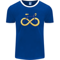 Infinity Bicycle Mens Ringer T-Shirt FotL Royal Blue/White