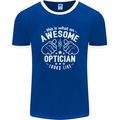 This Is What an Awesome Optician Looks Like Mens Ringer T-Shirt FotL Royal Blue/White