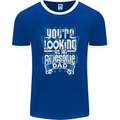 You're Looking at an Awesome Dad Mens Ringer T-Shirt FotL Royal Blue/White