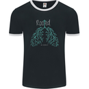 Rooted Christ Christian Catholic Religion Mens Ringer T-Shirt FotL Black/White