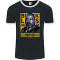 MLK Martin Luther King Black Lives Matter Mens Ringer T-Shirt FotL Black/White