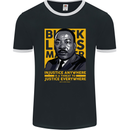 MLK Martin Luther King Black Lives Matter Mens Ringer T-Shirt FotL Black/White