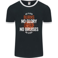 No Floor Burns No Glory Basketball Mens Ringer T-Shirt FotL Black/White