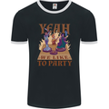 RPG Yeah We Like to Party Role Playing Game Mens Ringer T-Shirt FotL Black/White