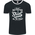 Street Photographer Photography Funny Mens Ringer T-Shirt FotL Black/White