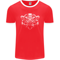 A Grizzly Polar Bear Mens Ringer T-Shirt FotL Red/White