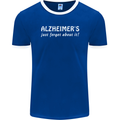 Alzheimers Just Forget About Funny Slogan Mens Ringer T-Shirt FotL Royal Blue/White