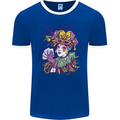 Its Mardi Gras Carnival Mens Ringer T-Shirt Royal Blue/White