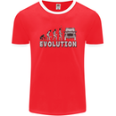 4X4 Evolution Off Road Roading Funny Mens Ringer T-Shirt FotL Red/White