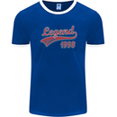 Legend Since 25th Birthday 1998 Mens Ringer T-Shirt FotL Royal Blue/White