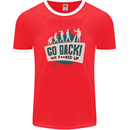 Go Back We Fooked Up Evolution Environment Mens Ringer T-Shirt FotL Red/White