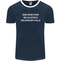 Read this Cycling Cyclist Bicycle Funny Mens Ringer T-Shirt FotL Navy Blue/White