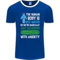 We're Basically Cucumbers With Anxiety Mens Ringer T-Shirt FotL Royal Blue/White