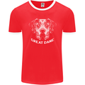 Great Dane Dog Mens Ringer T-Shirt FotL Red/White