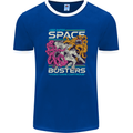 Retro Space Video Game Arcade Alien Mens Ringer T-Shirt FotL Royal Blue/White