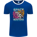 Retro Space Video Game Arcade Alien Mens Ringer T-Shirt FotL Royal Blue/White