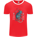 Chinese Zodiac Shengxiao Year of the Rat Mens Ringer T-Shirt FotL Red/White