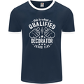 A Qualified Decorator Looks Like Mens Ringer T-Shirt FotL Navy Blue/White