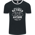 This Is What a Retired Author Looks Like Mens Ringer T-Shirt FotL Black/White