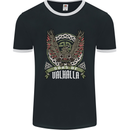 Sons of Valhalla Vikings Celtic Symbols Mens Ringer T-Shirt FotL Black/White