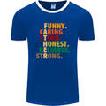 Fathers Day Gift Present For Dad Daddy Mens Ringer T-Shirt FotL Royal Blue/White