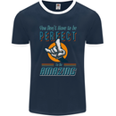 You Don't Have to Be Perfect to Be Amazing Mens Ringer T-Shirt FotL Navy Blue/White