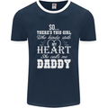 She Calls Me Daddy Funny Father's Day Mens Ringer T-Shirt FotL Navy Blue/White