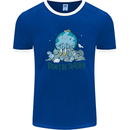 Don't Be Trashy Climate Change Environment Mens Ringer T-Shirt Royal Blue/White