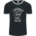 Legendary Shovelhead Motorcycle Biker Mens Ringer T-Shirt FotL Black/White