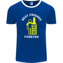 Me and Beer Best Friends Forever Funny Mens Ringer T-Shirt FotL Royal Blue/White