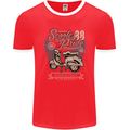 Scooter Pride 88 Motorbike Motorcycle Mens Ringer T-Shirt FotL Red/White