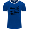 My Uncle is Older 30th 40th 50th Birthday Mens Ringer T-Shirt FotL Royal Blue/White