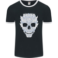 Fairy Skull Mens Ringer T-Shirt FotL Black/White