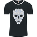 Fairy Skull Mens Ringer T-Shirt FotL Black/White