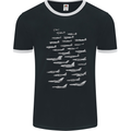 British RAF Fighters Royal Air Force Planes Mens Ringer T-Shirt FotL Black/White