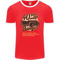 40 Year Old Banger Birthday 40th Year Old Mens Ringer T-Shirt FotL Red/White