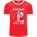 Schildmaid Viking Shield Maiden Mens Ringer T-Shirt FotL Red/White