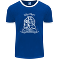 I'm Weightless Underwater Scuba Diving Mens Ringer T-Shirt FotL Royal Blue/White